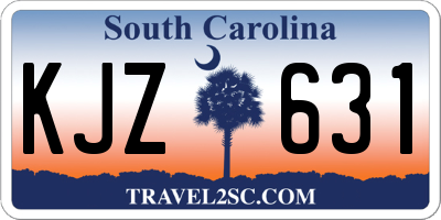SC license plate KJZ631