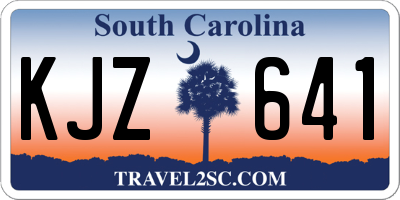 SC license plate KJZ641