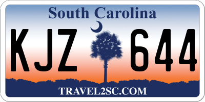 SC license plate KJZ644