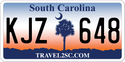 SC license plate KJZ648