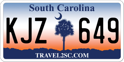 SC license plate KJZ649