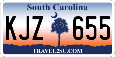 SC license plate KJZ655