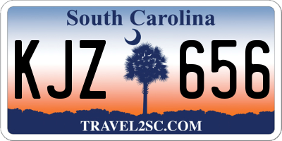 SC license plate KJZ656