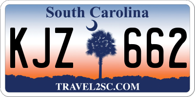 SC license plate KJZ662