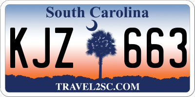 SC license plate KJZ663