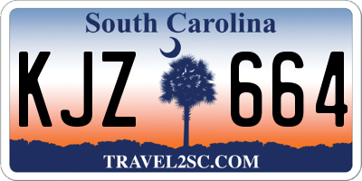 SC license plate KJZ664
