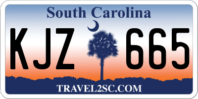 SC license plate KJZ665