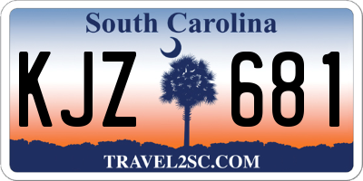 SC license plate KJZ681
