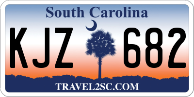 SC license plate KJZ682
