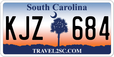 SC license plate KJZ684