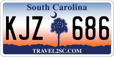 SC license plate KJZ686