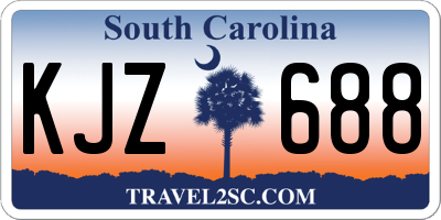 SC license plate KJZ688