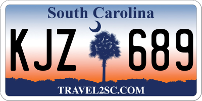 SC license plate KJZ689
