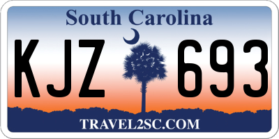 SC license plate KJZ693