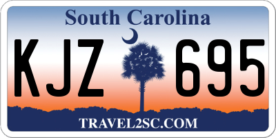 SC license plate KJZ695