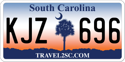SC license plate KJZ696