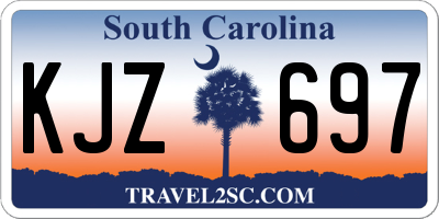 SC license plate KJZ697