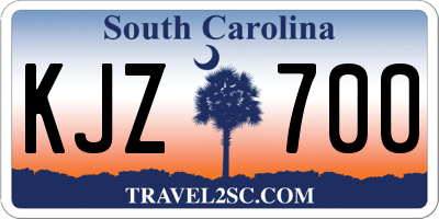 SC license plate KJZ700