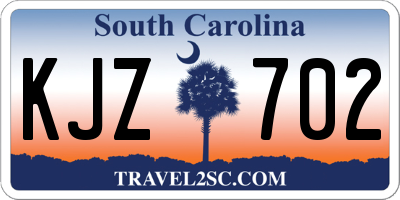 SC license plate KJZ702