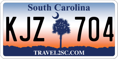 SC license plate KJZ704