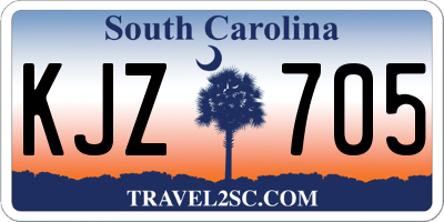 SC license plate KJZ705