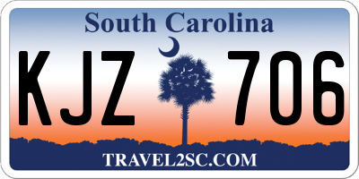 SC license plate KJZ706