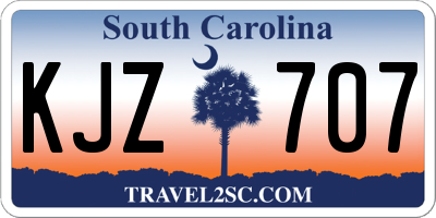SC license plate KJZ707