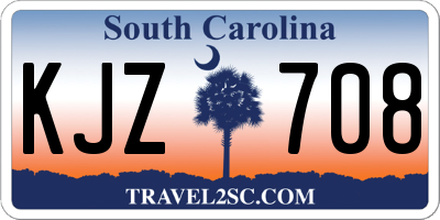 SC license plate KJZ708