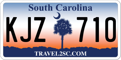 SC license plate KJZ710