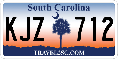 SC license plate KJZ712