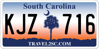 SC license plate KJZ716