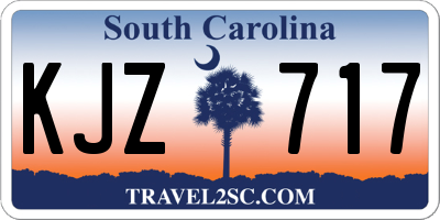 SC license plate KJZ717