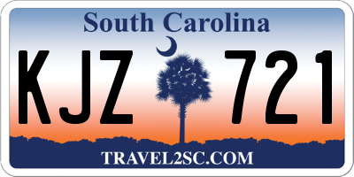 SC license plate KJZ721