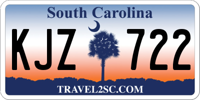 SC license plate KJZ722