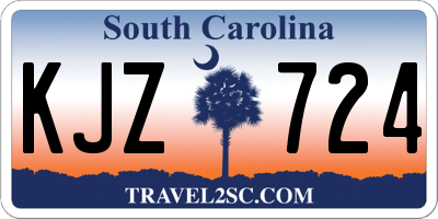 SC license plate KJZ724