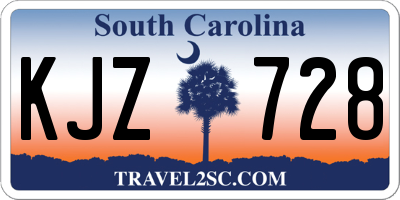 SC license plate KJZ728