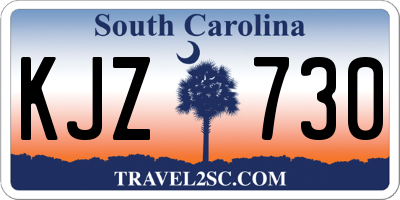 SC license plate KJZ730