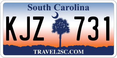 SC license plate KJZ731