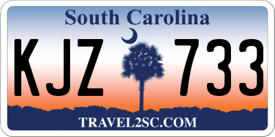SC license plate KJZ733