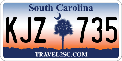 SC license plate KJZ735