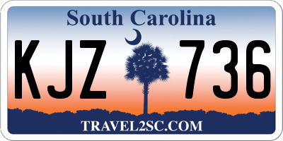 SC license plate KJZ736