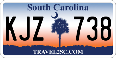 SC license plate KJZ738