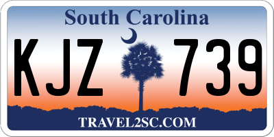SC license plate KJZ739