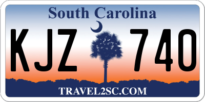 SC license plate KJZ740