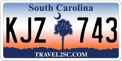 SC license plate KJZ743