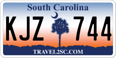 SC license plate KJZ744