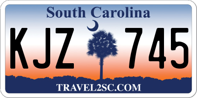 SC license plate KJZ745