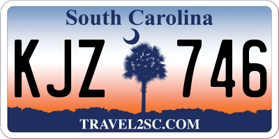 SC license plate KJZ746