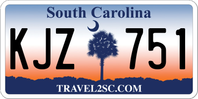 SC license plate KJZ751