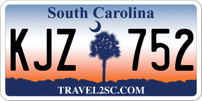 SC license plate KJZ752
